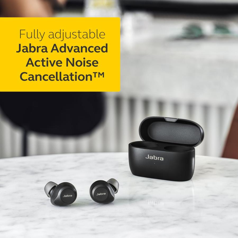 本格派ま！ Jabra Elite 85t True Wireless Bluetooth Earbuds， Grey - Advanced Noise-Cancelling Earbuds for Calls ＆ Music with Charging Case and 2 Wireless Chargin