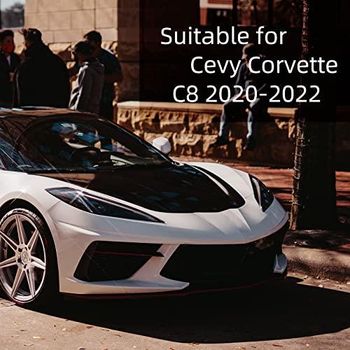 直販新作 AggAuto 車用ベントメッシュ 2020-2023 Chevy Corvette C8用 アルミニウム合金ハニカム穴 自動車用ラジエーターグリルメッシュセット オートボディバンパー フロ