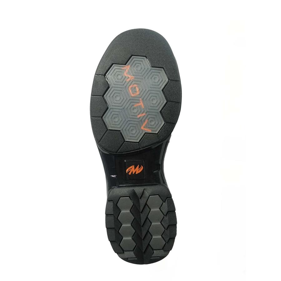 在庫処分大特価!! KR Strikeforce Motiv Bowling Propel Black/Carbon/Orange Right Hand Wide High Performance Men´s Bowling Shoe Size 11