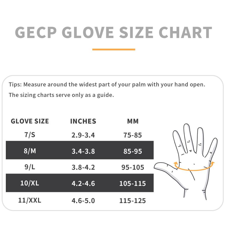 【お買い得！】 GECP 6 Pairs Cut Resistant Gloves Level 5 Cut Proof Work Gloves Sandy Nitrile Coated Firm Grip Safety Gloves for Men Sheet Metal Handling， Glass Cutti