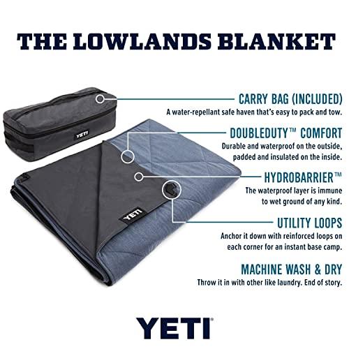 新品お値下げ YETI (イエティ) Lowlands ブランケット 多目的ブランケット トラベルバッグ付き 北欧パープル
