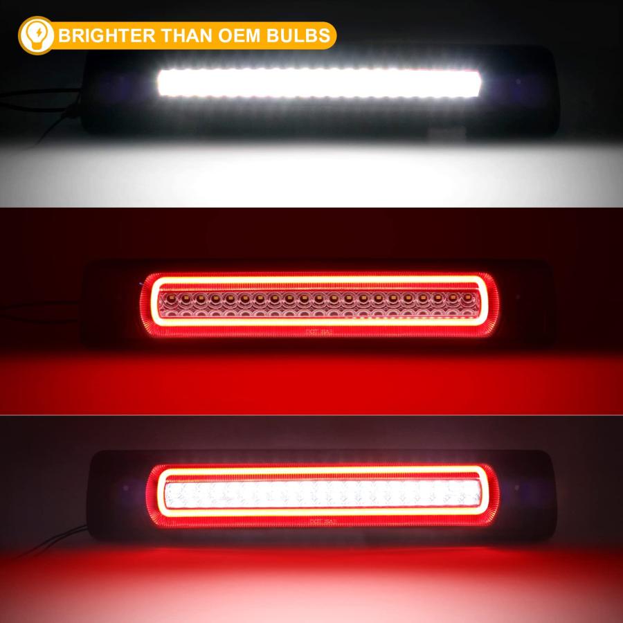 安価 ワタナベ R＆F Auto F1スタイル ストロボ LED サードブレーキライト 交換用 コロラド/キャニオン (2015-2022) ルーフカーゴライト ハイマウントストップランプ シールフォ