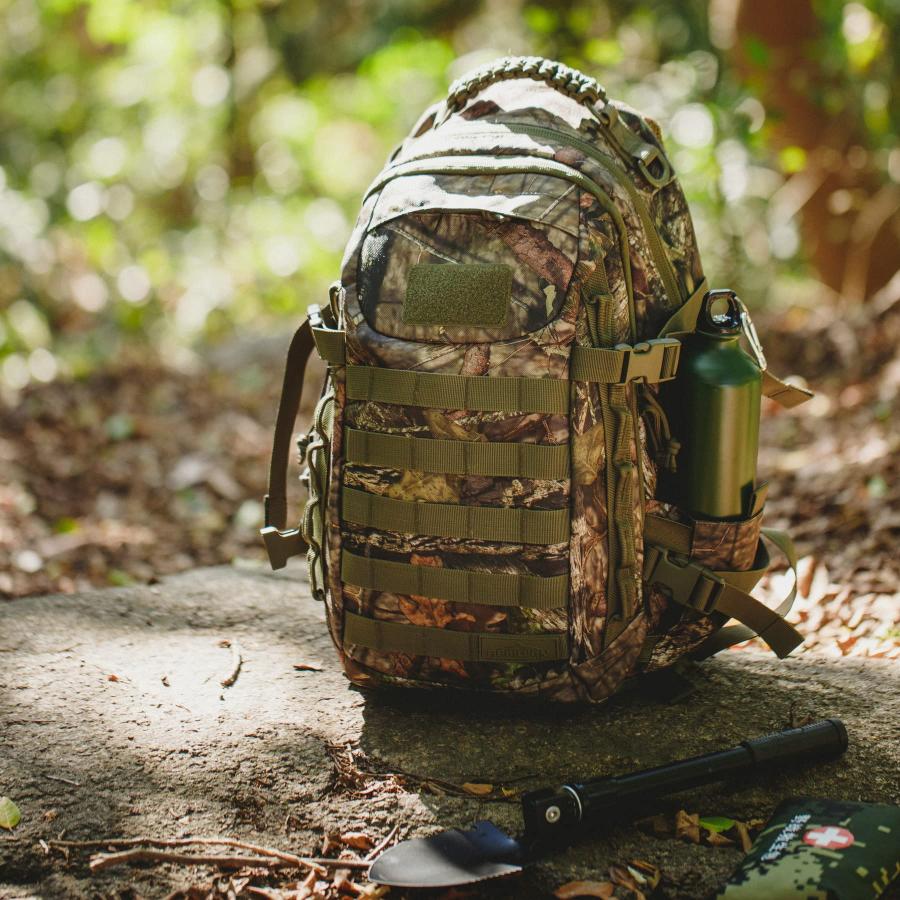 大注目 APRILBAY Forest Tree Camouflage Tactical Backpack Hunting Backpack-Camo Backpack - Hiking， Hunting， Fishing， Camping Backpack (Dark Green)