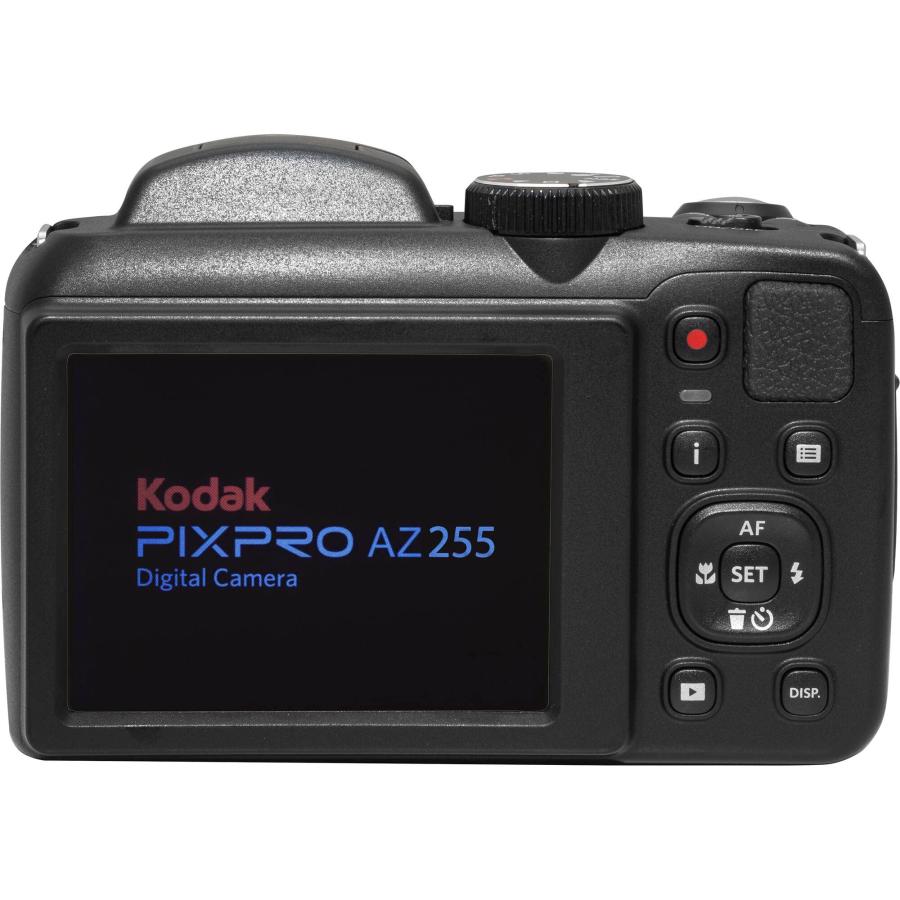 Kodak PIXPRO AZ255 Digital Camera (Black) + SanDisk 32GB Memory 