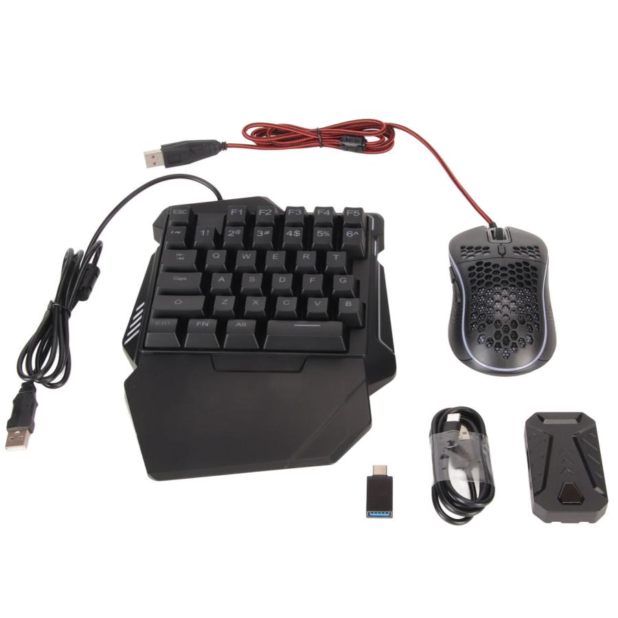 日本公式販売店 Mouse Keyboard Converter Set Plug and Play Wired 3.5mm Headphone Jack Mouse Keyboard Adapter Set Precise Control for Mobile Games