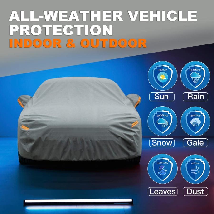 クーポン販売中 Kayme Heavy Duty SUV Car Cover Custom Fit Lexus GX460 (2019-2023) Waterproof All Weather for Automobiles， Full Exterior Covers Sun Rain UV Protection.