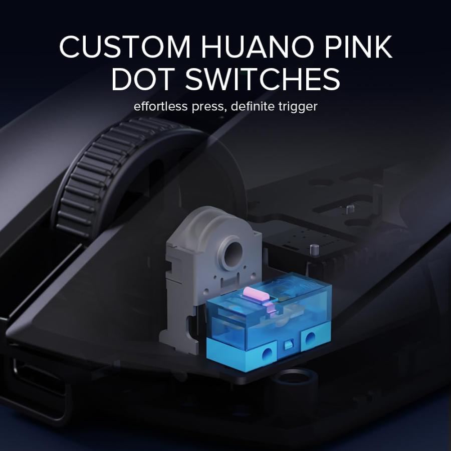 DeLUX M800 Ultra Wireless Gaming Mouse, Nordic 52840 MCU