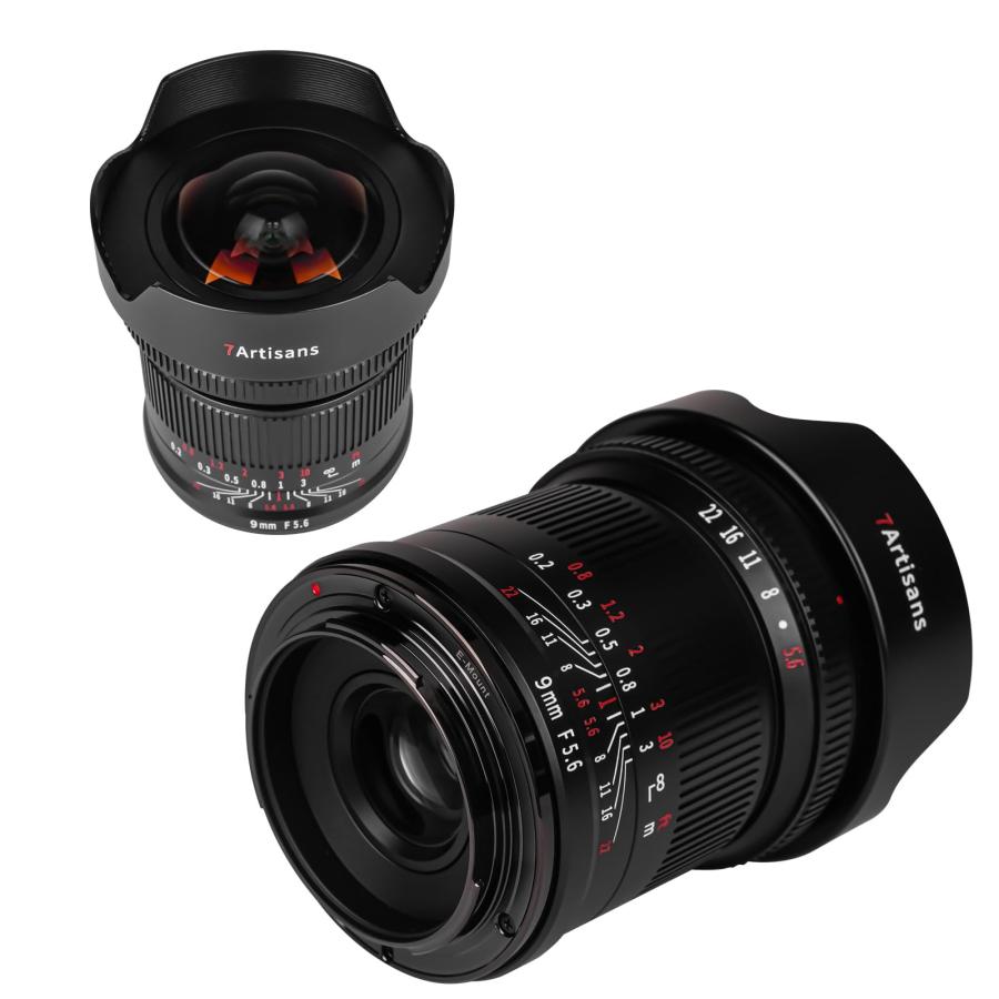 代引き手数料無料 7artisans 9mm F5.6 フルフレーム 132°広角プライムミラーレスカメラレンズ Canon RFマウント用