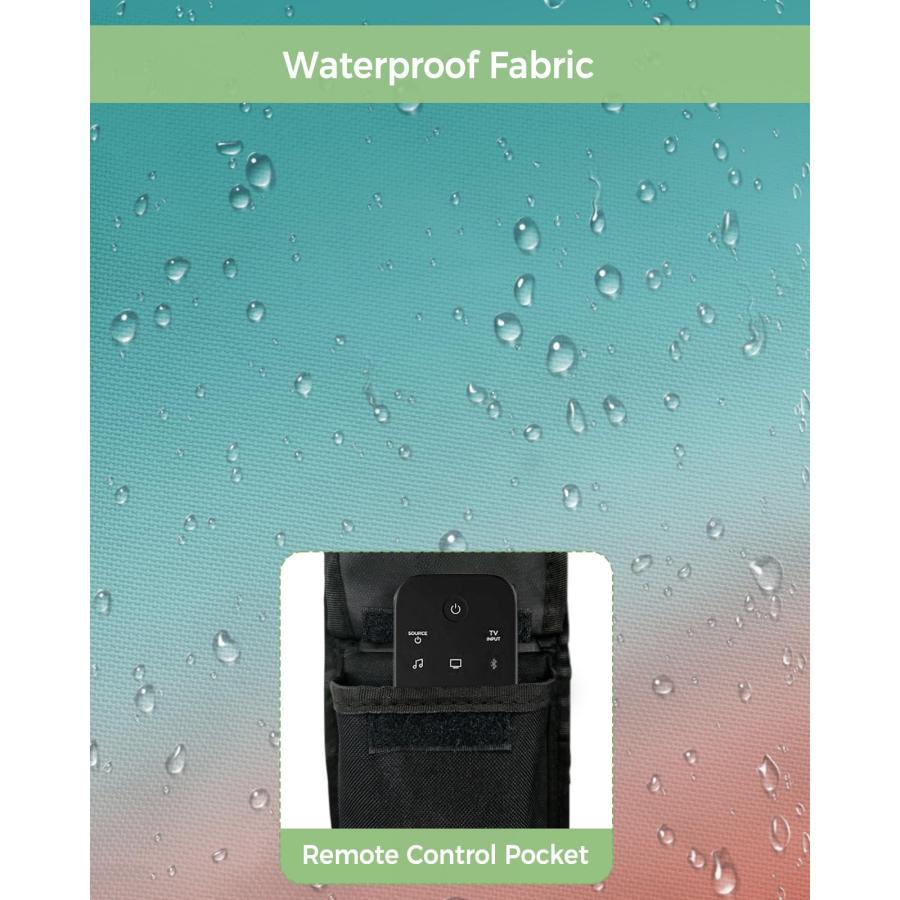ショッピングサイト Outdoor TV Cover Red Cyan Turquoise Gradient Waterproof Weatherproof TV Covers for 60 to 65 Inch Outside Flat Screen TV Protector Shield 58W x 37H x