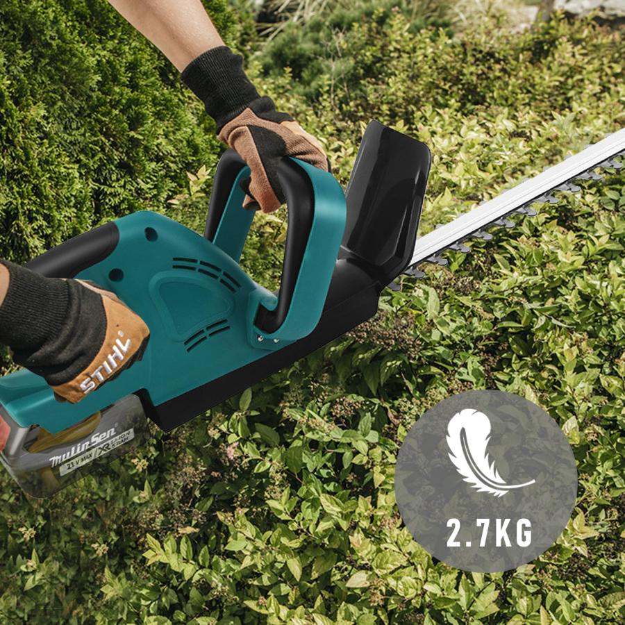 売れ筋特価品 Cordless Hedge Trimmer for Makita 18V Battery | 21 Inch Steel Blade，Dual-Action Blade，Reduced Vibration | Grass Trimmer Cordless for Garden， Lawn， Too