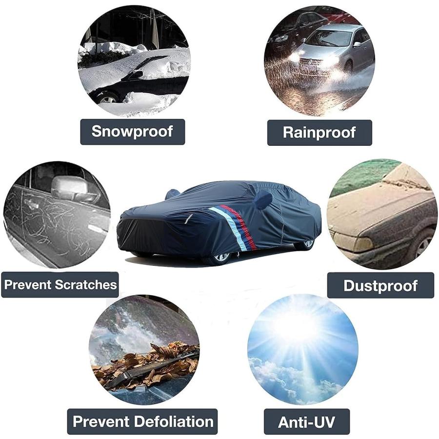売り切り商品 Car Cover Waterproof Compatible with Toyota Space Cruiser/Sprinter/Sprinter Carib/Starlet/Supra/Tercel Outdoor Car Covers All Weather Waterproof Breat