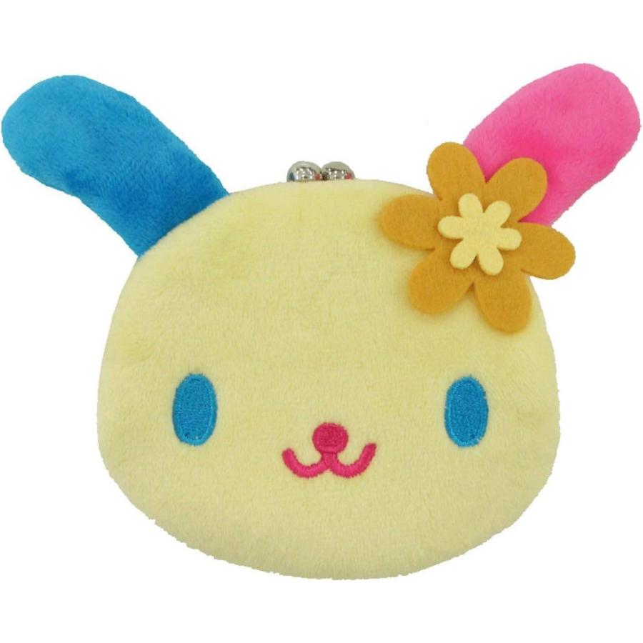 ウサハナ ぬいぐるみ風 がま口 ミニケース SR-0053US USAHANA 鈴付き