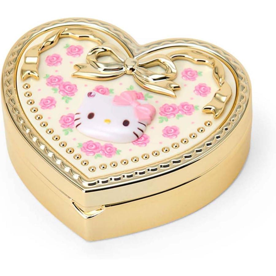 新品！ハローキティ 鏡付きケース　小物入れ 卓上ドレッサー カオハナ ハローキティ ミラー付き小物ケース キティ お薬ケース アクセサリー