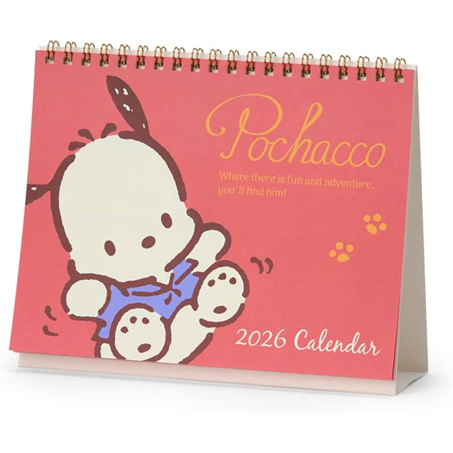 サンリオ ポチャッコ リングカレンダー 2026 カレンダー 卓上 622176