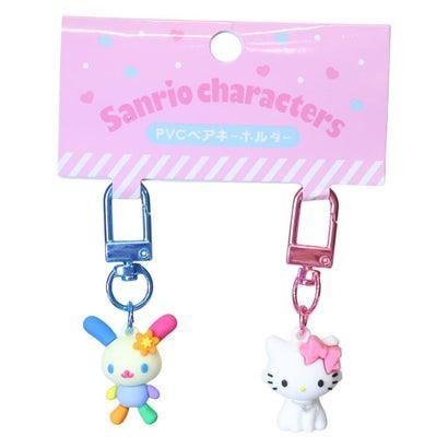 ウサハナ チャーミーキティ PVC ペアキーホルダー サンリオ