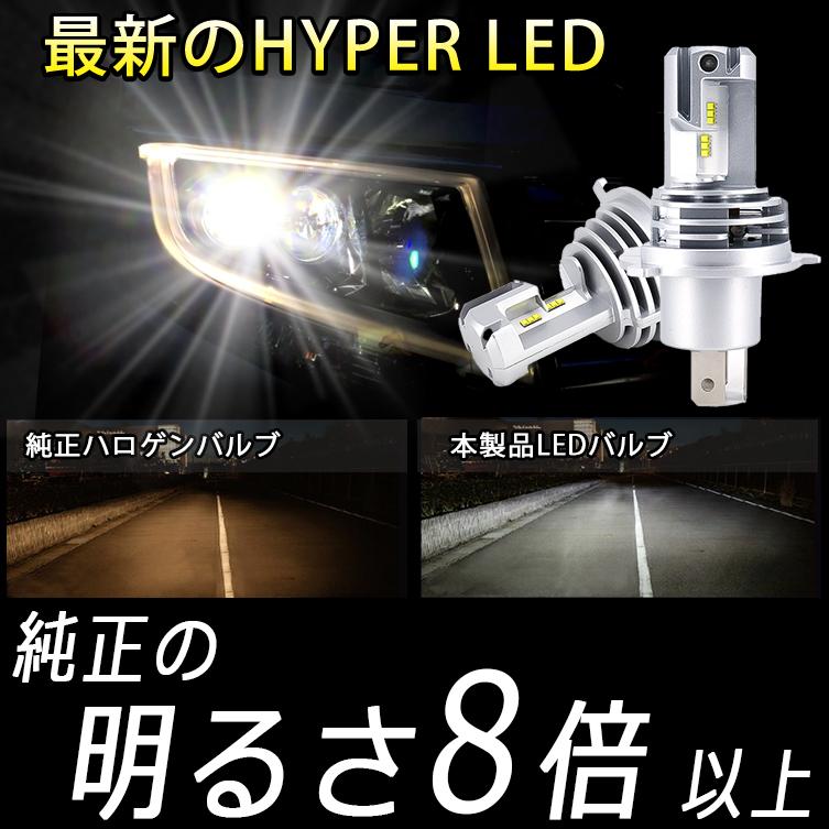 ハイラックスサーフ ヘッドライト H4 Hi&Lo LEDバルブ 12000ルーメン １年保証 2個セット｜anniversary-japan｜02