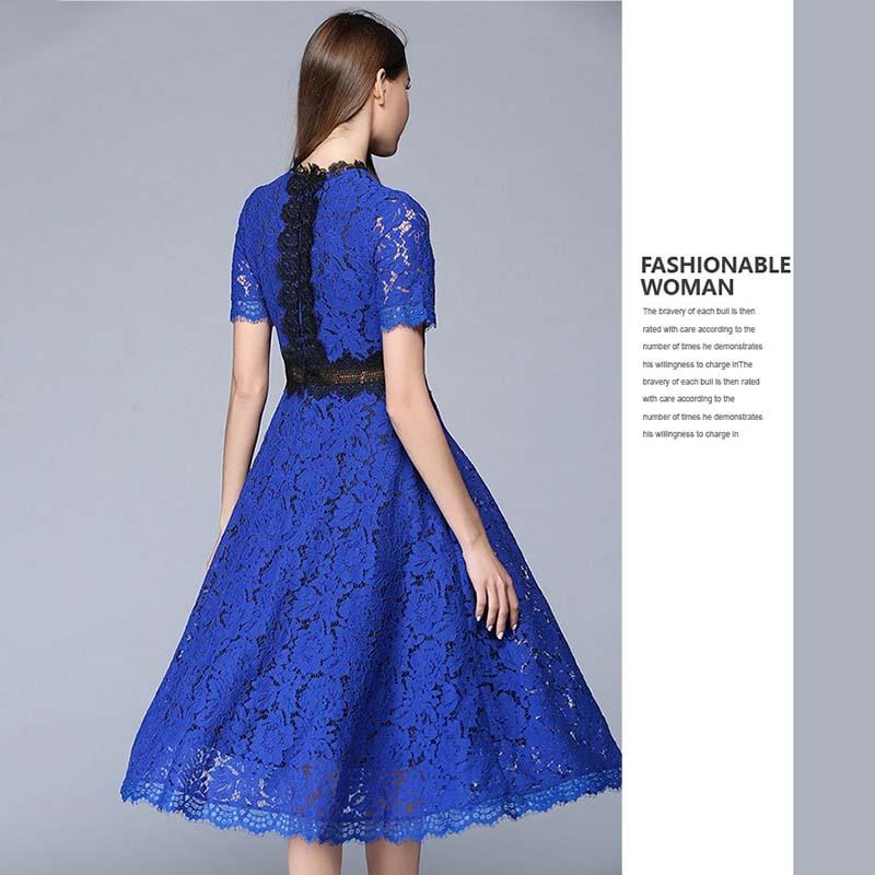 パーティードレス 青 ベージュ S 3l ワンピース 予約 半袖 パーティー 二次会 結婚式 配カラー 総レース ミディアムブルー 大きいサイズ Md S 膝下丈 Md S8063 Anniversary Style 通販 Yahoo ショッピング