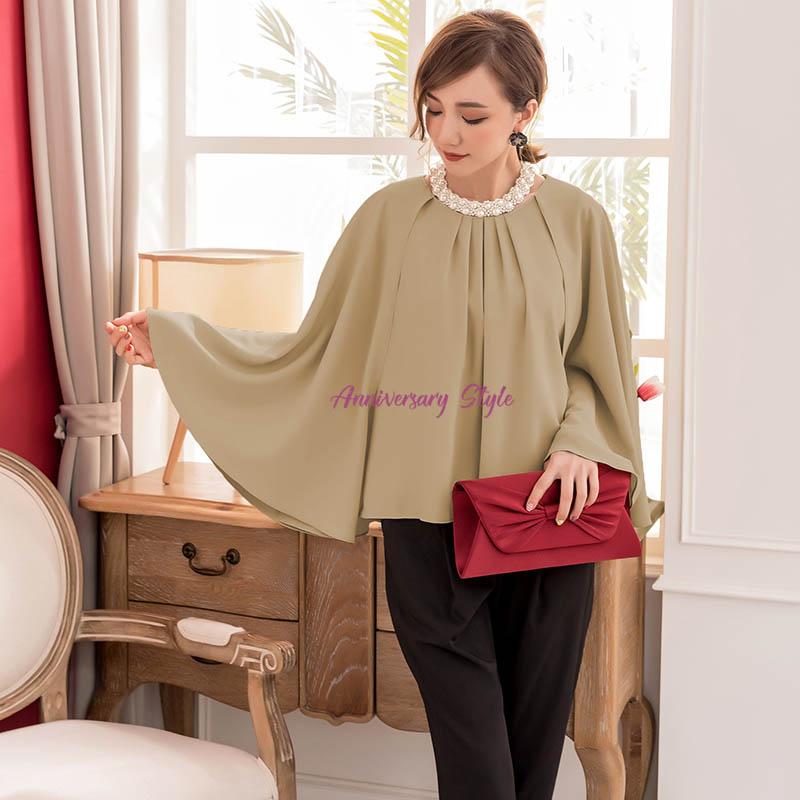 ROOM903 結婚式 およばれ オールインワン パンツ ベージュ サイズL ROOM903 結婚式 およばれ オールインワン パンツ ベージュ