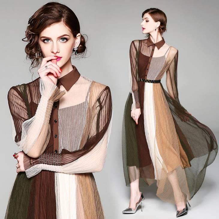 魅了 パーティードレス S 3l 予約 袖あり 長袖 異素材切替 ドッキングワンピース Md S レディース フォーマル お呼ばれ 結婚式 ブラウンロング丈 マキシ丈 Yl Md S Anniversary Style 通販 Yahoo ショッピング 安心の定価販売 Www