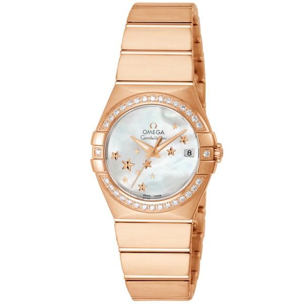 オメガ Omega コンステレーション コーアクシャル 自動巻き ホワイトパール 腕時計 ホワイト 123 55 27 05 003 送料無料新品 レディース