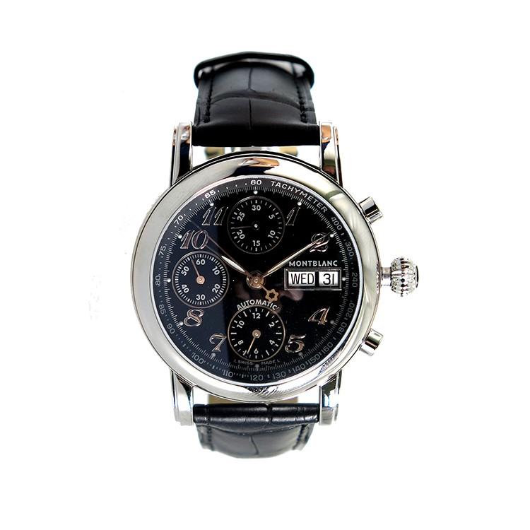 新入荷！ 【発送4営業日】モンブラン MONTBLANC スターアリゲーターレザー 自動巻き メンズ 腕時計 8451 ブラック ブラック 【NA3475410477】(121322円)