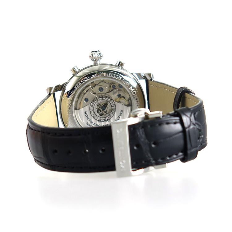 新入荷！ 【発送4営業日】モンブラン MONTBLANC スターアリゲーターレザー 自動巻き メンズ 腕時計 8451 ブラック ブラック 【NA3475410477】(121322円)