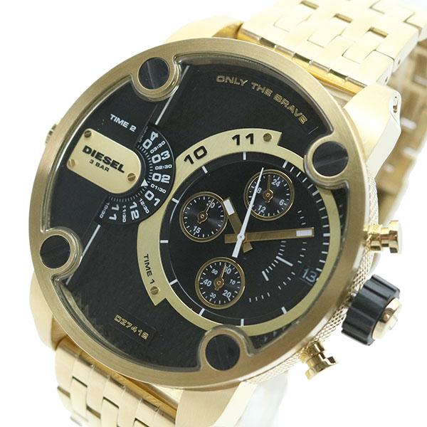 【発送4営業日】ディーゼル DIESEL 腕時計 メンズ DZ7412 リトルダディ Little Daddy クォーツ ブラック ゴールド メンズ腕時計 S1705448022(15192円)