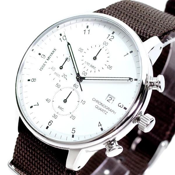 【発送4営業日】イッセイ ミヤケ ISSEY MIYAKE 腕時計 メンズ NYAD006 クォーツ ホワイト ブラウン