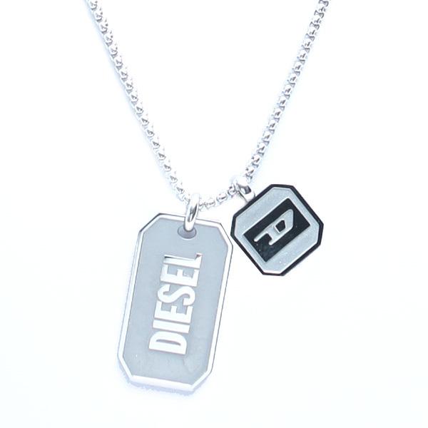 安いそれに目立つ 発送2営業日 ディーゼル シルバー メンズ Dx ロゴプレート ネックレス Diesel ネックレス ペンダント Sakaneelyassamine Com