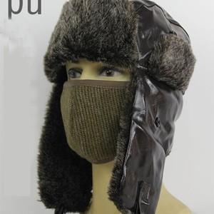 毛皮帽子 メンズ パイロット帽子 パイロットキャップ 耳あて付き ロシア帽 キャップ 迷彩 ファー 防寒 あったかい アウトドア 防水 スキー用 男女兼用 見事な