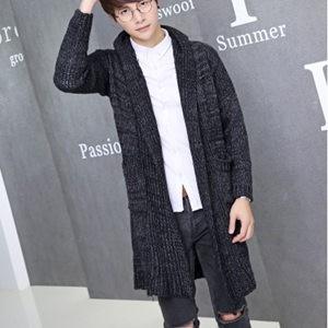 ニットカーディガン コート メンズ 長袖 アウター フード付き カーディガン ロング丈 細身 厚手 おしゃれ カジュアル 通学 秋物 冬物 新作 送料無料 T02a392 Annyshop 通販 Yahoo ショッピング
