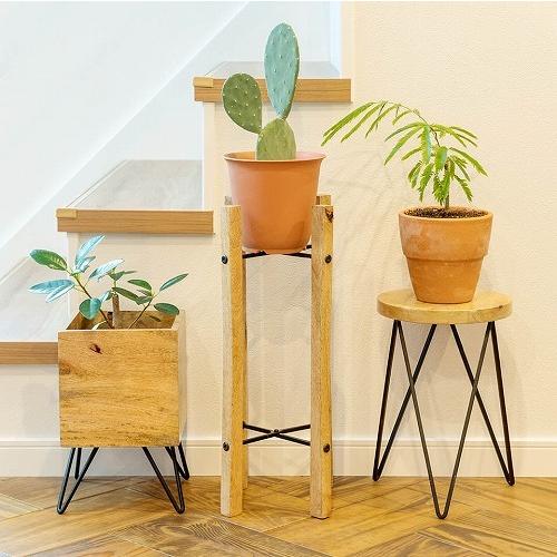 ポットスタンド キューブポットスタンド ソリッド 4号鉢対応 41304