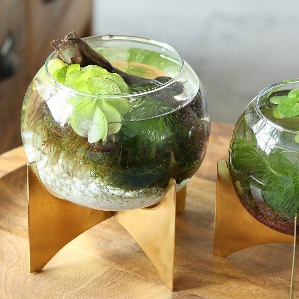花瓶 フラワーベース インブルーム ガラスボウルベース L ガラス