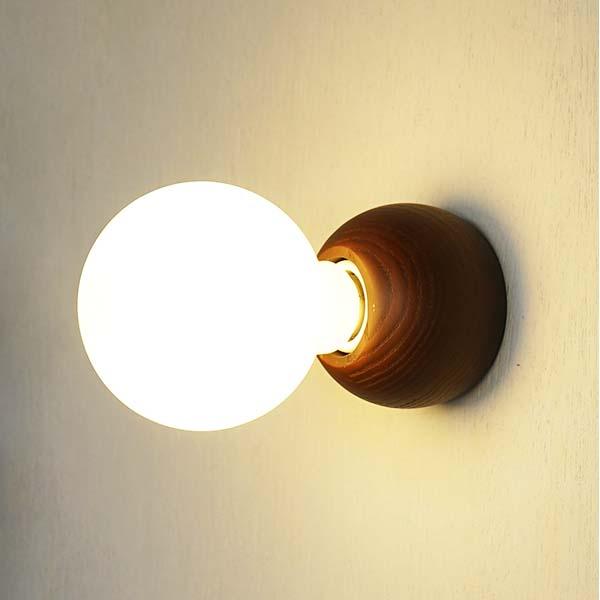 天井直付け灯具 照明 ソケット ウッドレセップカバー ラウンド