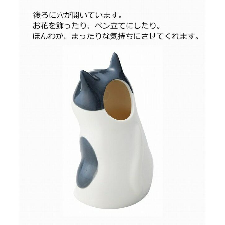 フラワー＆ペンスタンド 猫 ねこ ネコ cat キャット おしゃれ かわいい