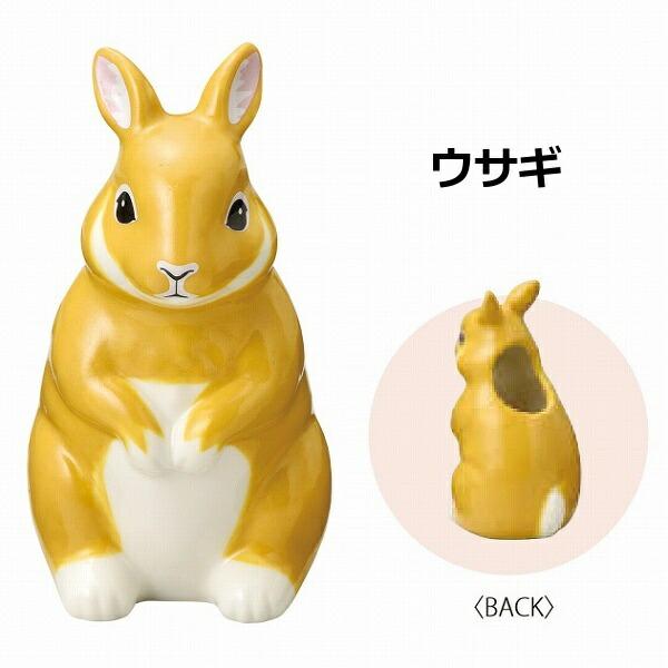 フラワー＆ペンスタンド うさぎ パンダ ハシビロコウ おしゃれ