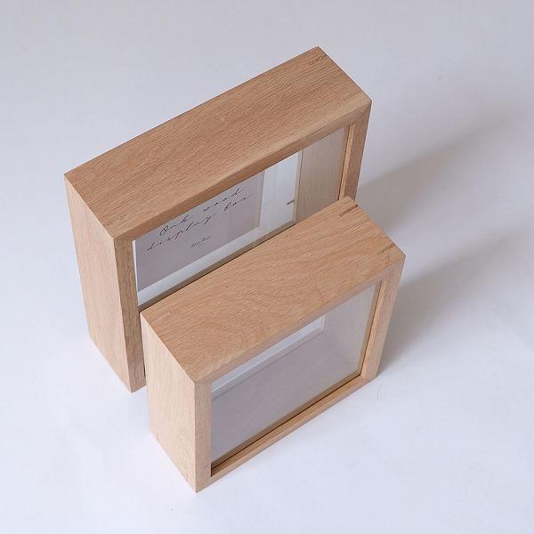 アンティークディスプレイBOX　３６マス Horn Please ディスプレイボックス スクエア Lサイズ OAK WOOD
