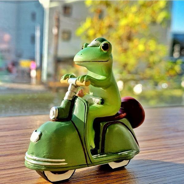 コポー カエル コポー Copeau レトロバイクとカエル レトロ バイク 乗り物