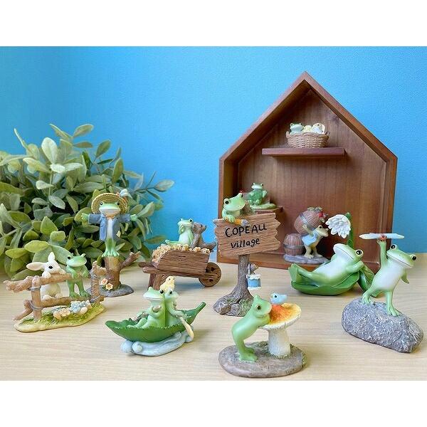 Copeau コポー カエル カップル葉っぱボート コポーヴィレッジ