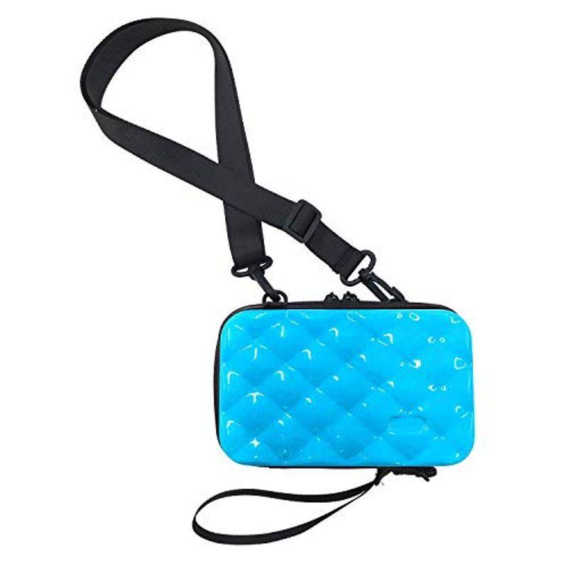 コモライフ スーツケース素材のおしゃれポーチ サックス ショルダー 手持ちの2way ストラップ付 小物入れ 旅行 Kg3yss2ylv Www Bugacpusztahaza Hu