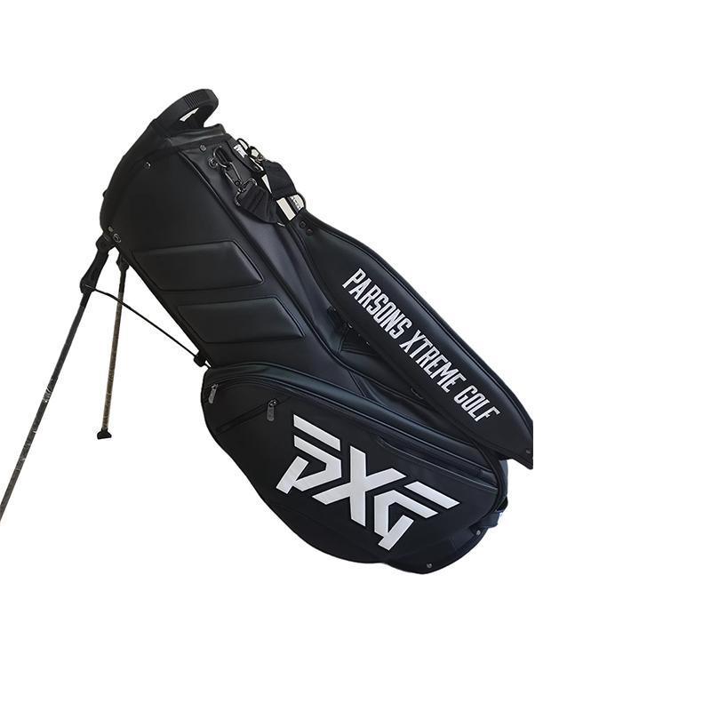 ゴルフバッグ PXG スタンドゴルフバッグ 安定感抜群 スポーツゴルフバッグ 6分割口枠 軽量 クラブケース 防水耐摩耗性 9.0型 ブラック メンズ レディース 