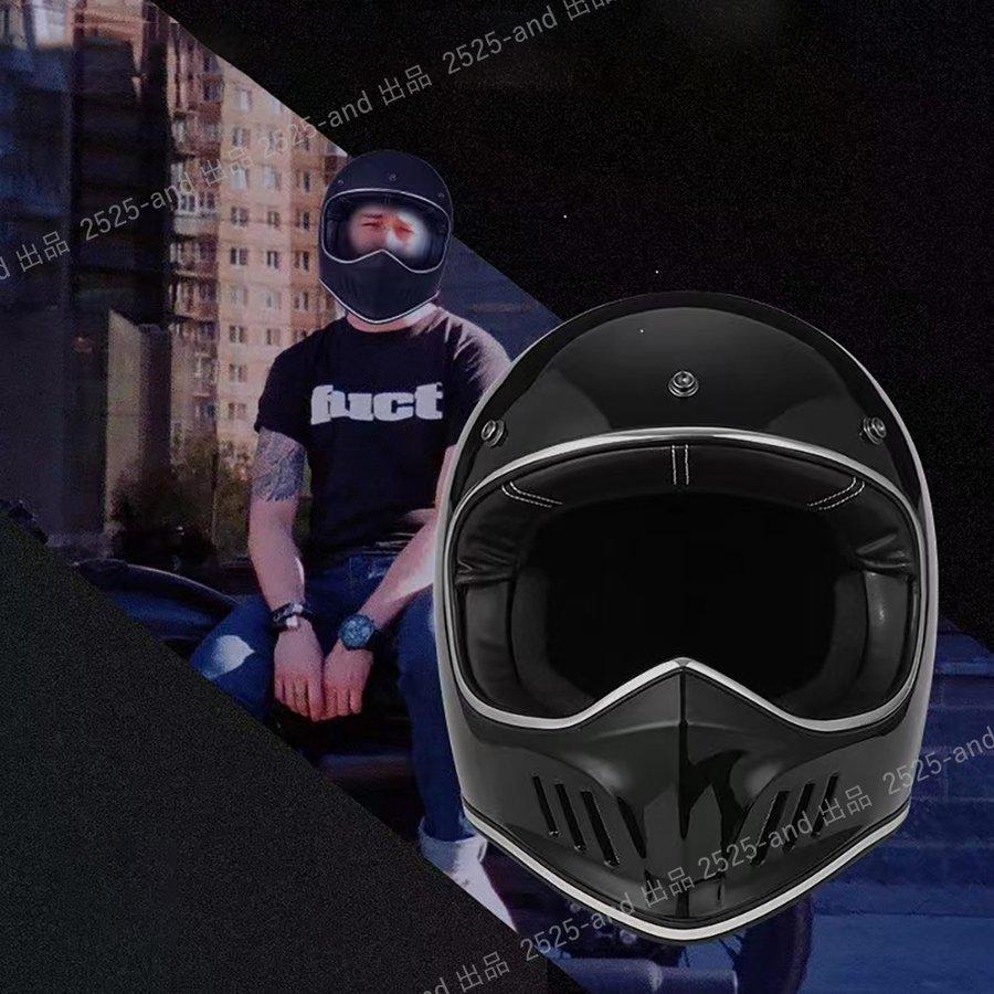 VOSS 人気レトロハーレーヘルメット オフロードヘルメット フル