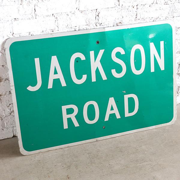 看板 標識 JACKSON ROAD アメリカ標識 カリフォルニア サイン 道路標識