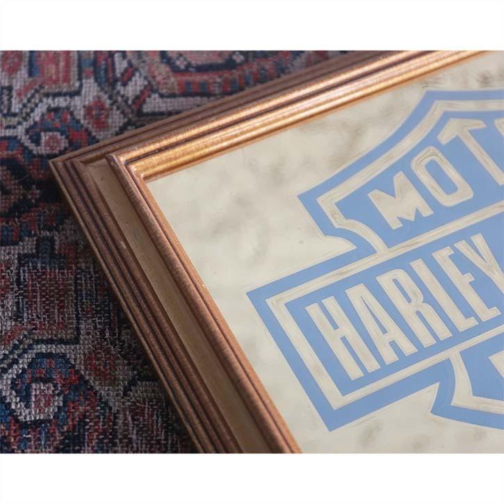 アートフレーム アートパネル ミラー 鏡 ハーレーダビッドソン 額装