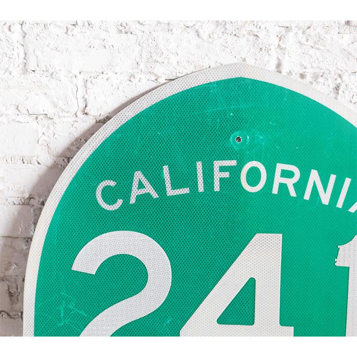 看板 アメリカ 道路標識 ヴィンテージ 緑 ロードサイン