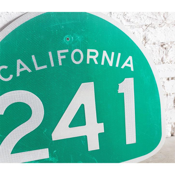 看板 アメリカ 道路標識 ヴィンテージ 緑 ロードサイン