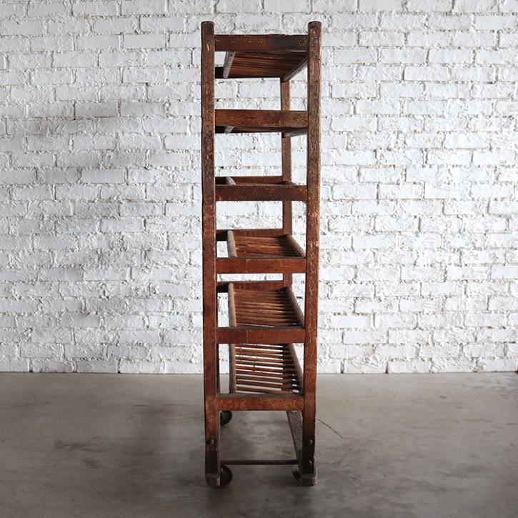 シューラック 靴 収納 下駄箱 アンティーク インダストリアル 木製 ヴィンテージ キャスター付き ブルックリン 男前 アメリカ 雑貨 |  | 05