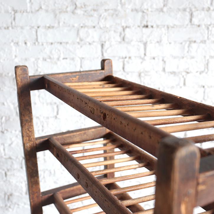 シューラック 靴 収納 下駄箱 アンティーク インダストリアル 木製 ヴィンテージ キャスター付き ブルックリン 男前 アメリカ 雑貨 |  | 06