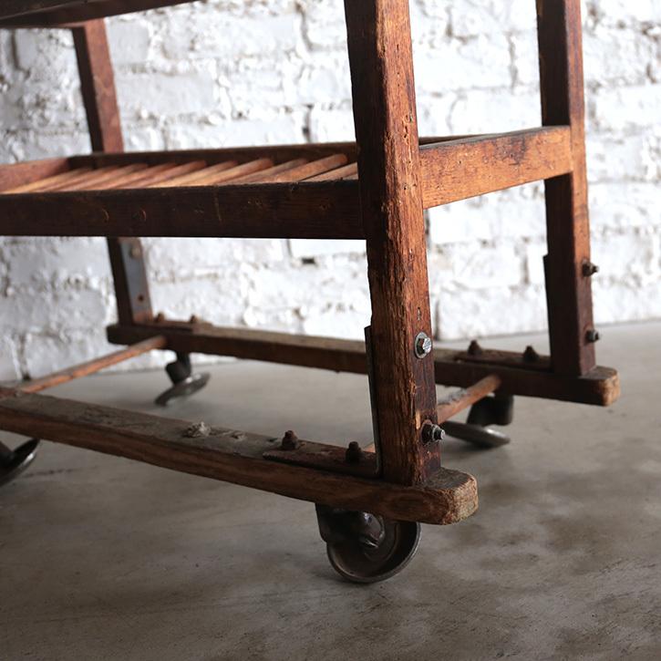シューラック 靴 収納 下駄箱 アンティーク インダストリアル 木製 ヴィンテージ キャスター付き ブルックリン 男前 アメリカ 雑貨 |  | 08