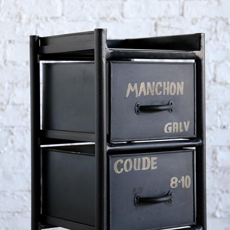 在庫限り] チェスト インダストリアル アイアン キャビネット